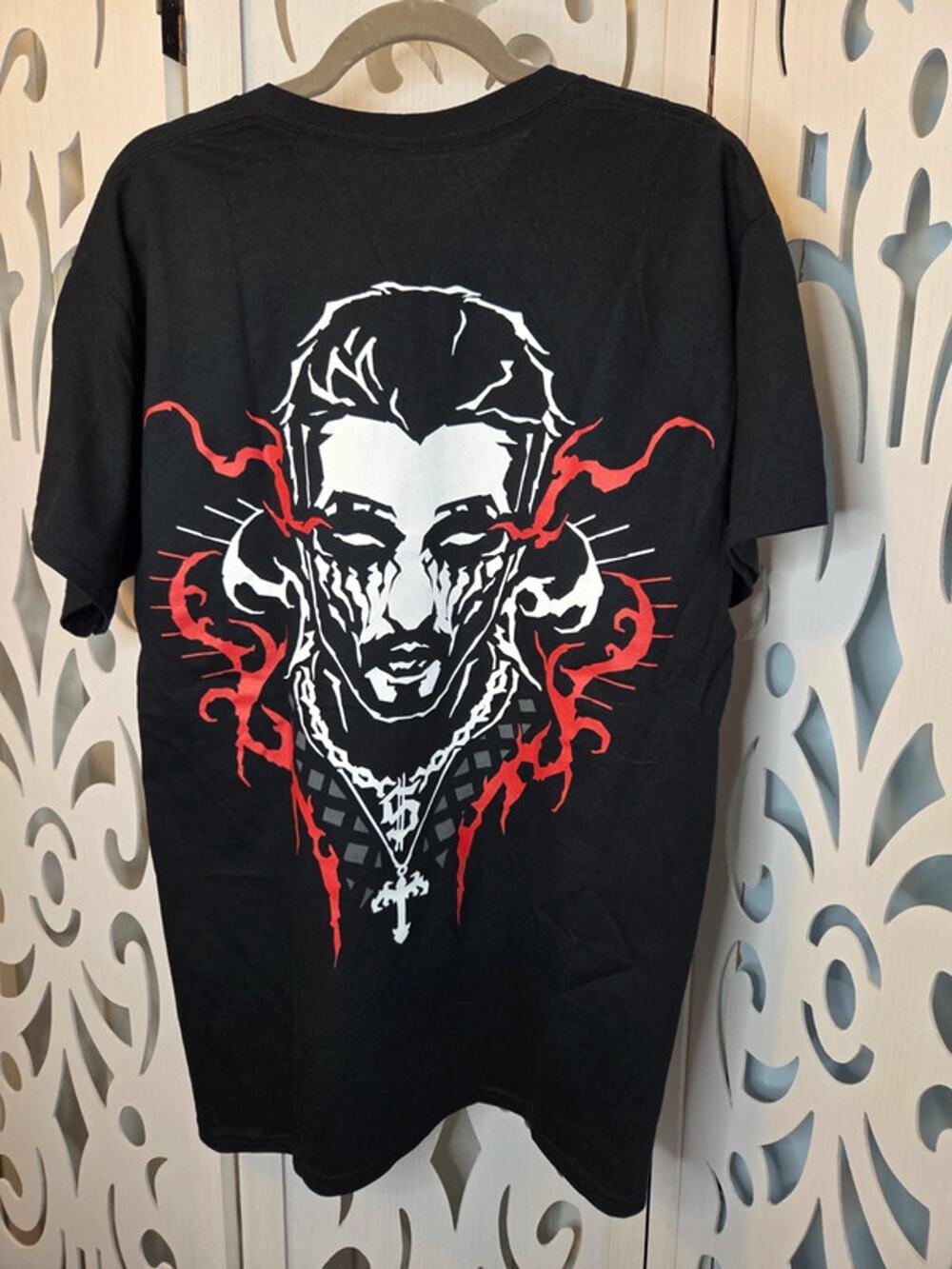 bbno$ Its Baby No Money Graphic Tee Black Red Double Sided Cotton NWOT Large